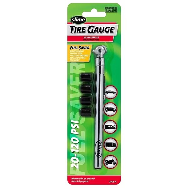 Pencil Tire Gauge 120Psi, Slime, Mfr#: 2005-A